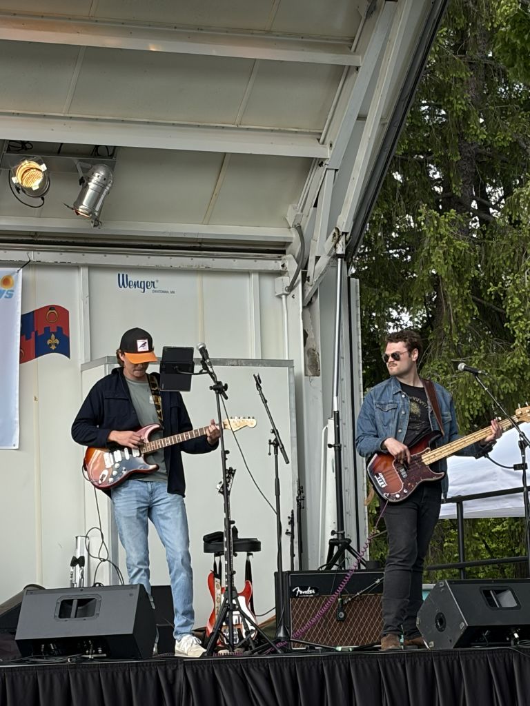 Danny and Colin performing at Olney Days Festival
