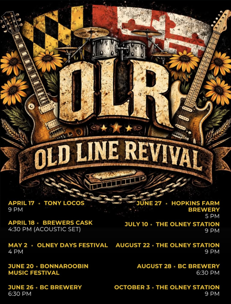 Old Line Revival 2026 Show Schedule Poster
