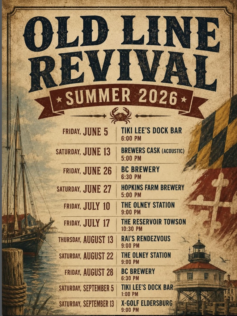 Old Line Revival Summer 2026 Show Schedule Poster
